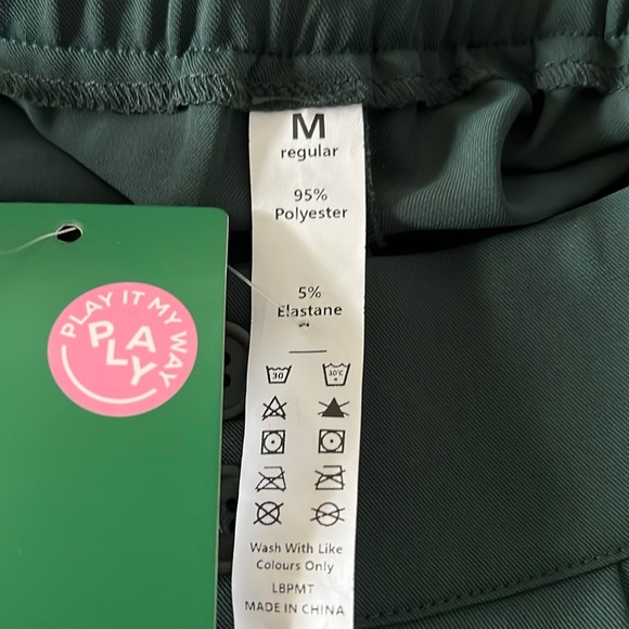 NWT HALARA High Waisted Button Zipper Plicated Side Pocket Shirred Straight Leg - Picture 5 of 7